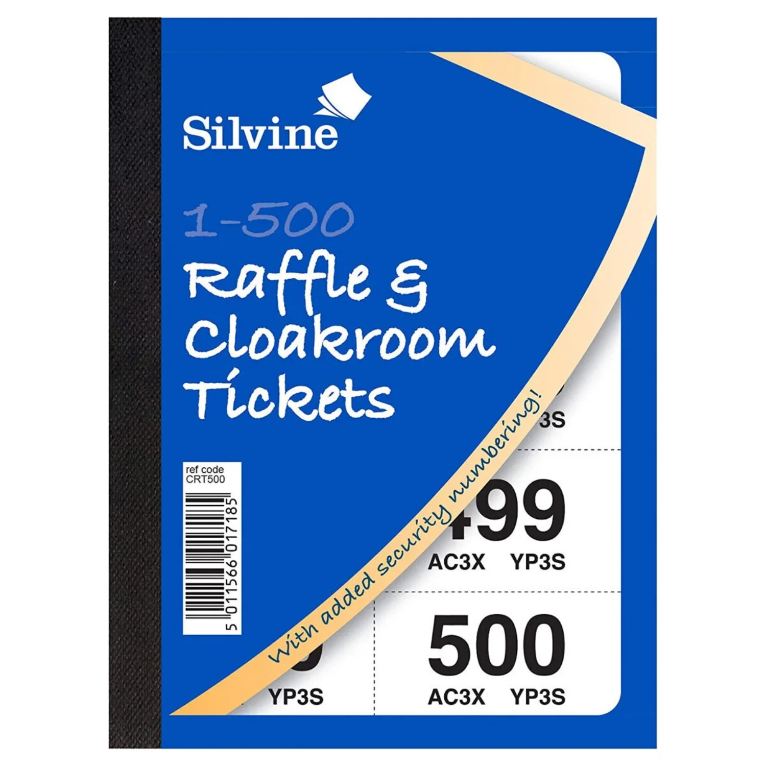 Raffle & Cloakroom Tickets – Numbered 1 to 500