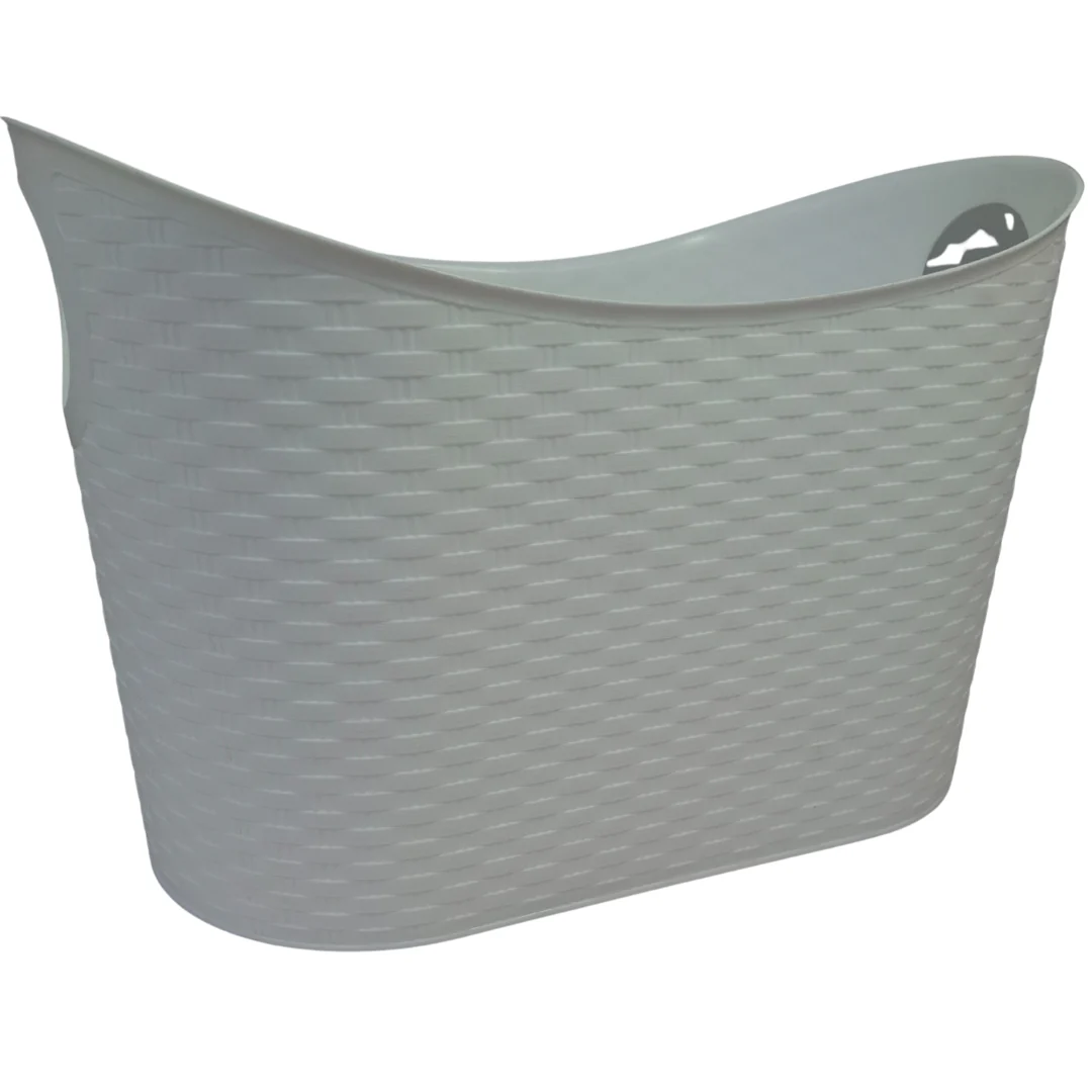 Rattan Oval Storage Basket 30L