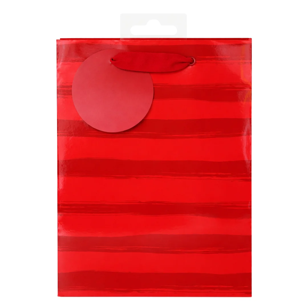 Red Striped Gift Bag