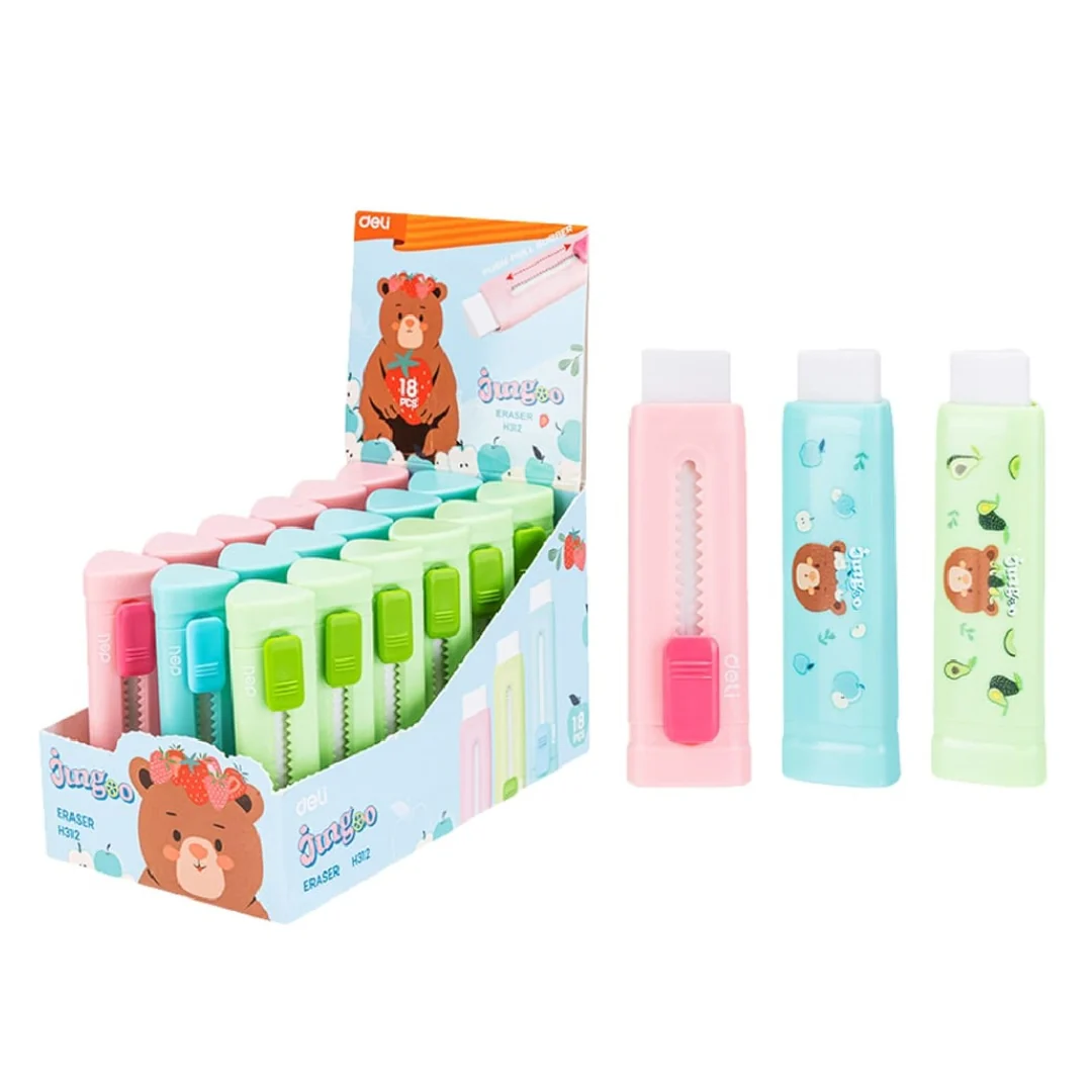 Retractable Eraser – Assorted Colours
