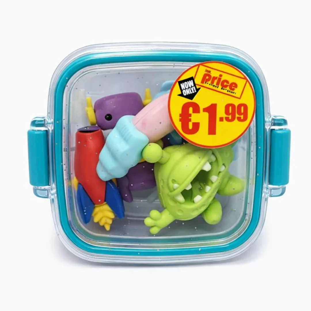 Alien Outer Space Eraser Set