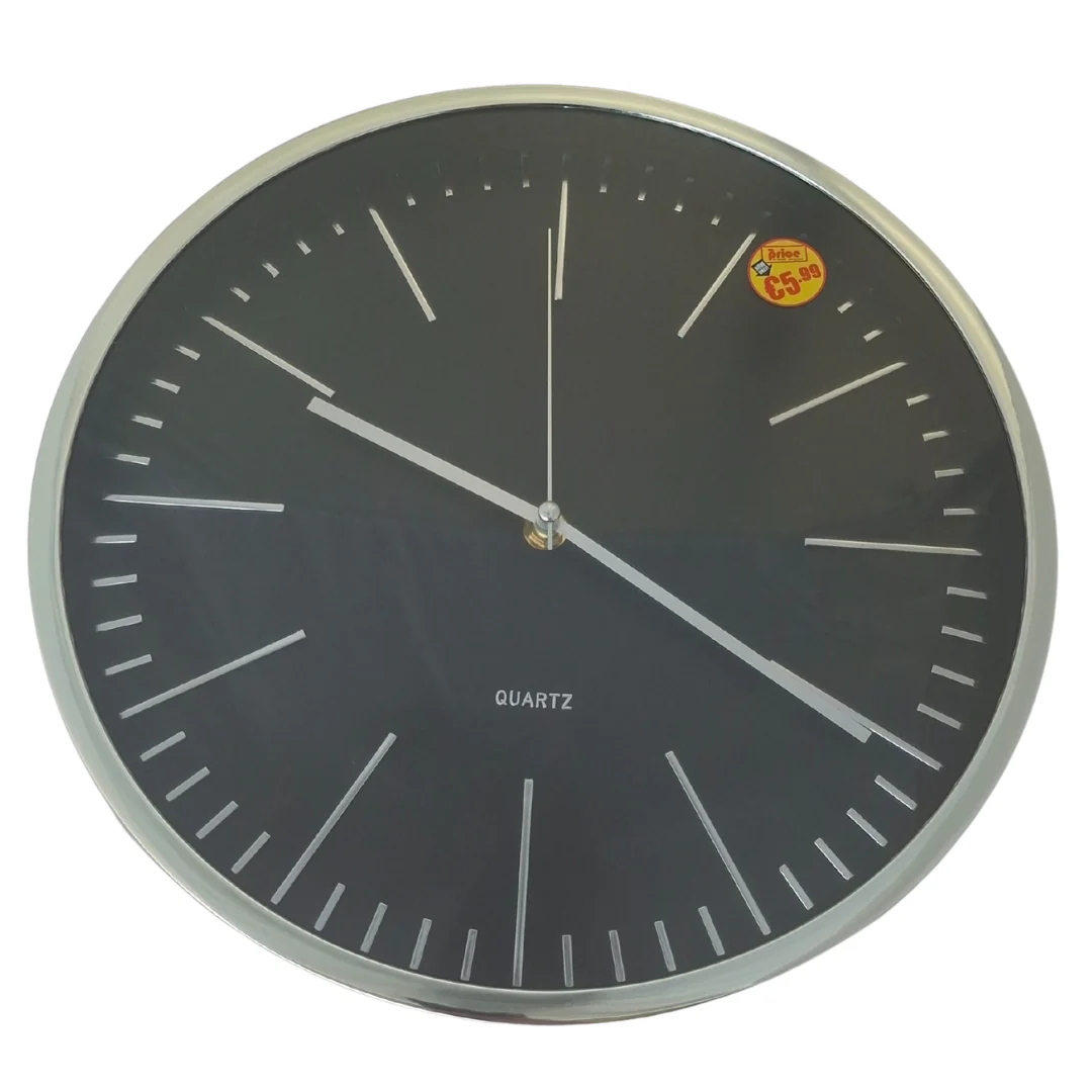 Rose Gold & Silver Wall Clock