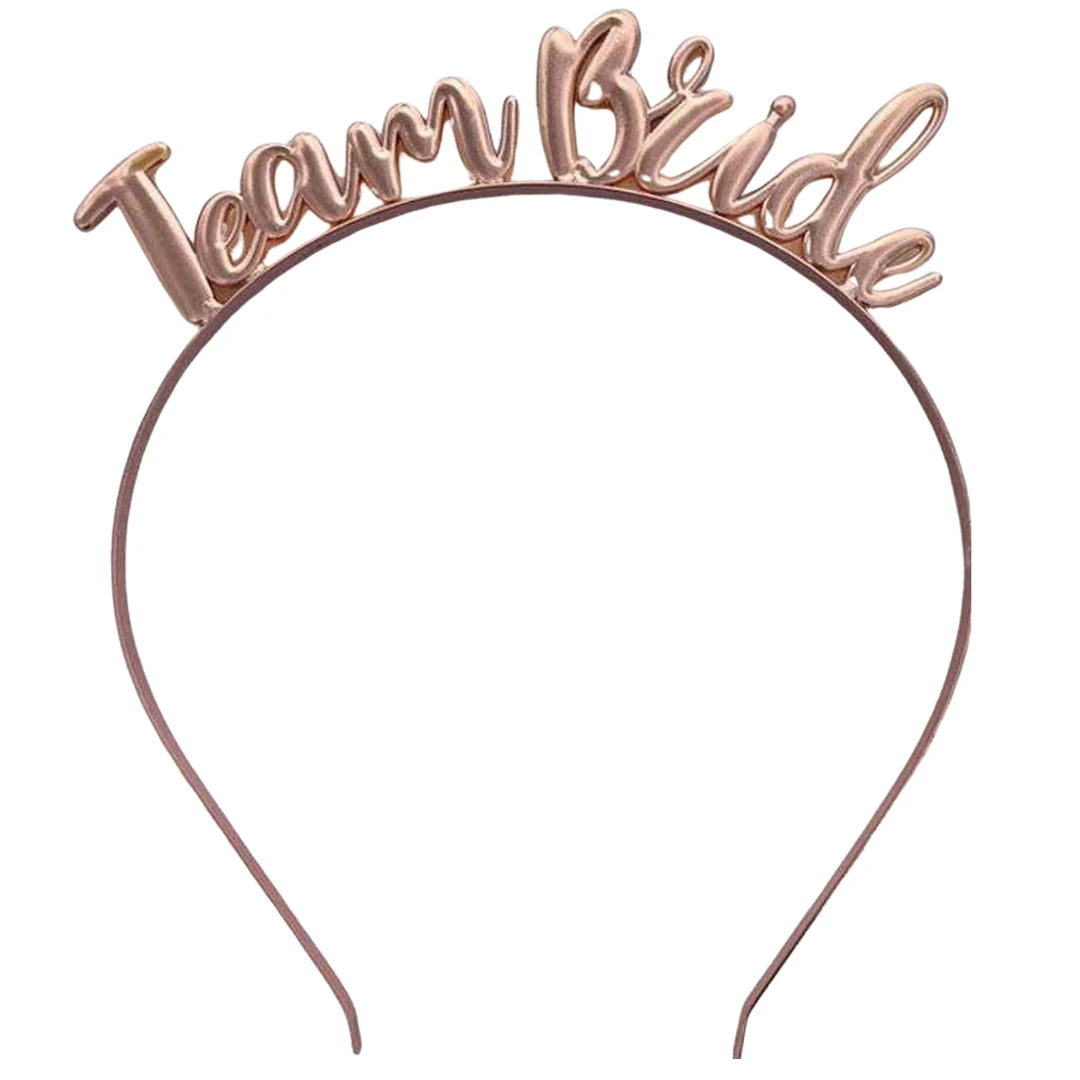 Rose Gold ‘Team Bride’ Headband