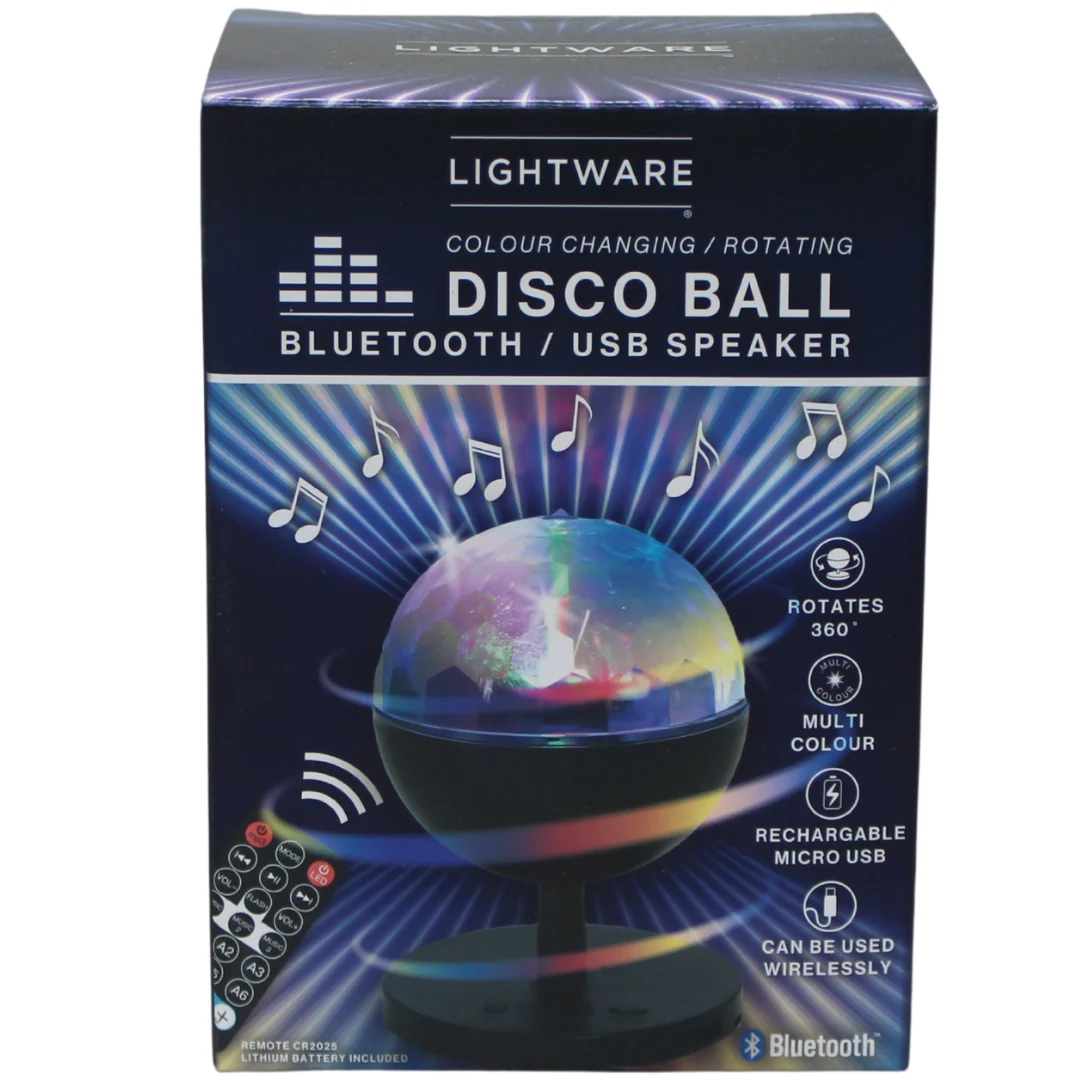 Rotating Colour-Changing Disco Ball