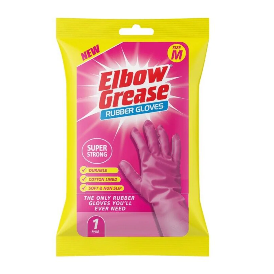 Rubber Gloves – Medium by Elbow Grease