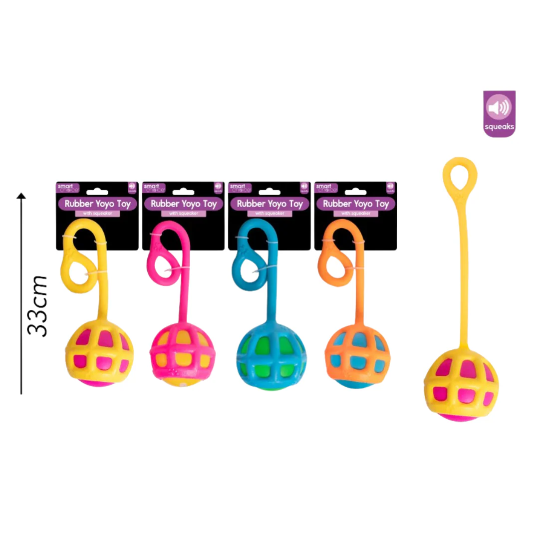 Smart Choice Rubber Yoyo Toy with Squeaker