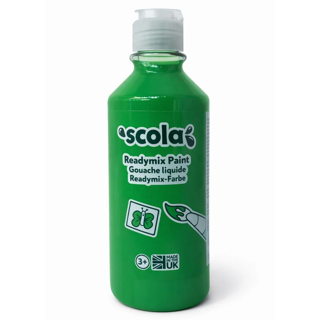 500ml Leaf Green Poster Paint by Scola