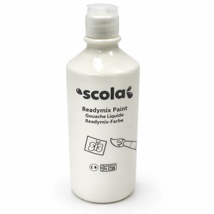 Scola 500ml White Poster Paint
