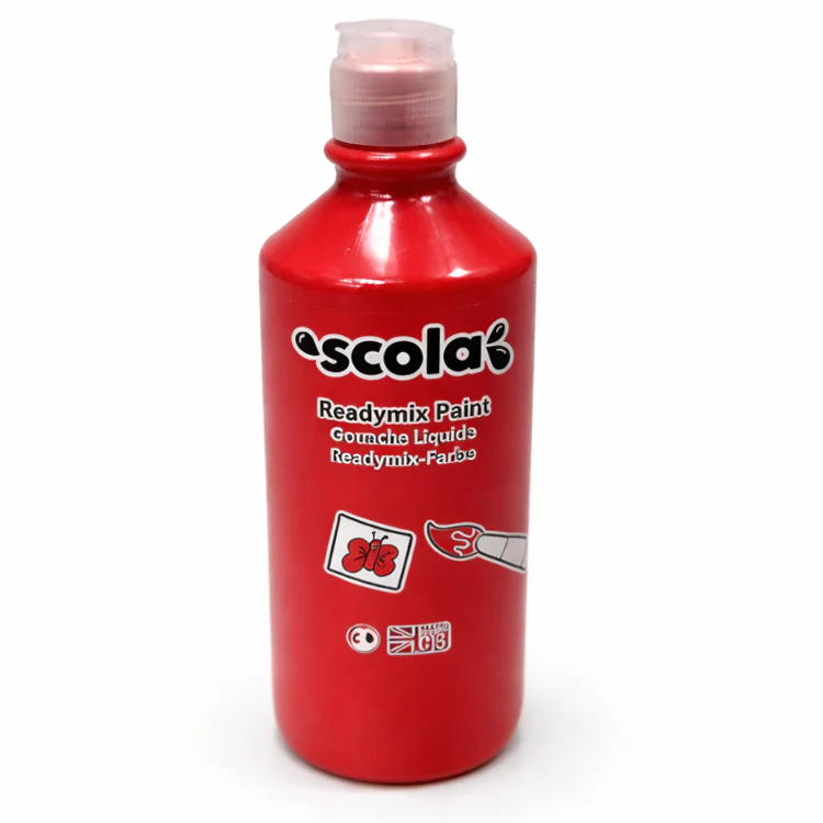 Scola 500ml Red Poster Paint