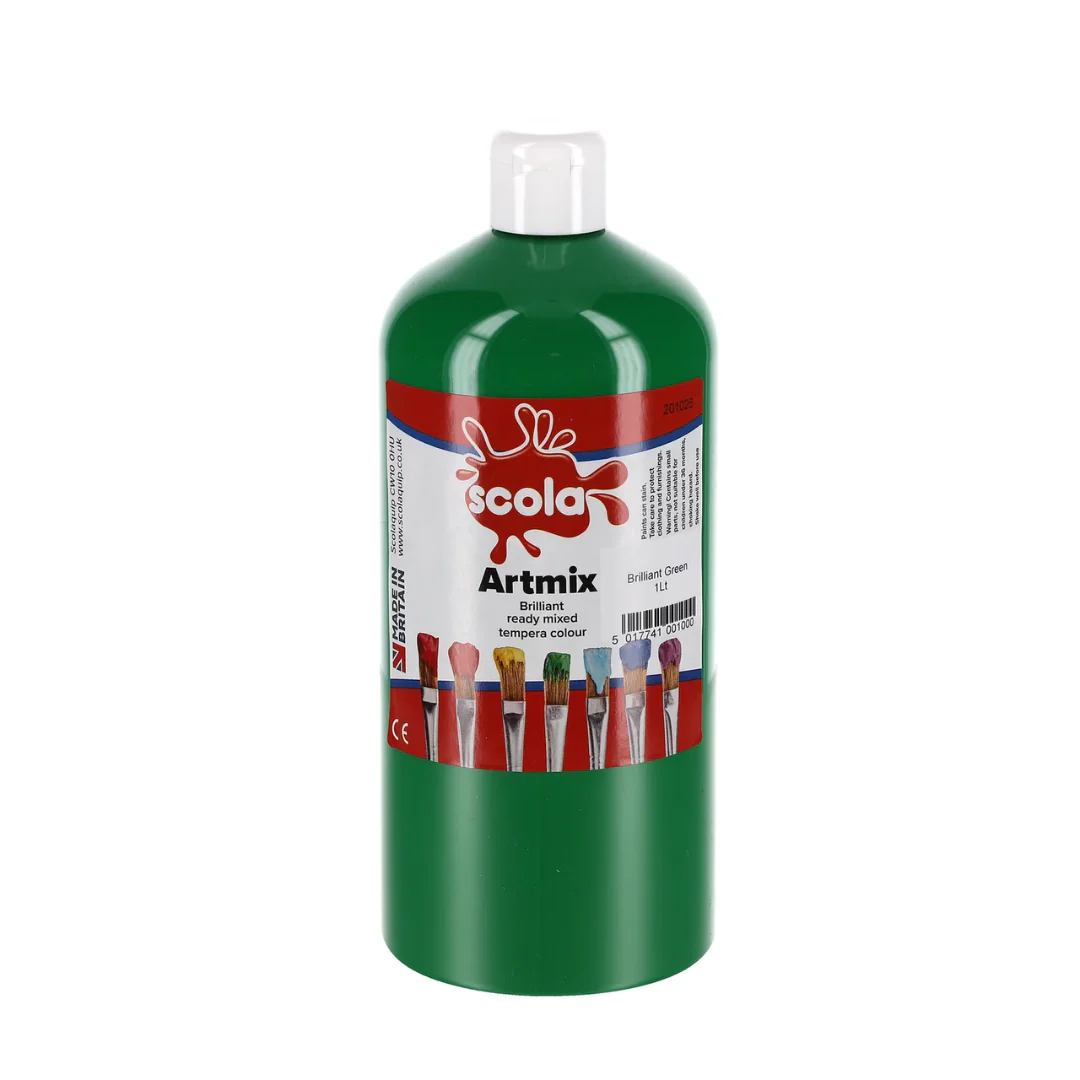 Scola Artmix Ready Mixed Poster Paint 1L - Image 4