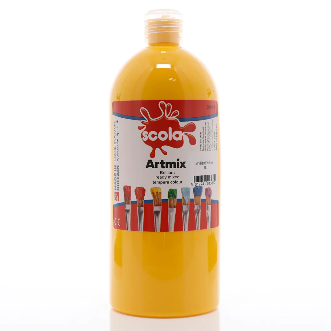 Scola Artmix Ready Mixed Poster Paint 1L - Image 5