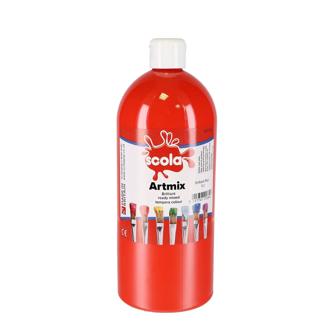 Scola Artmix Ready Mixed Poster Paint 1L - Image 6