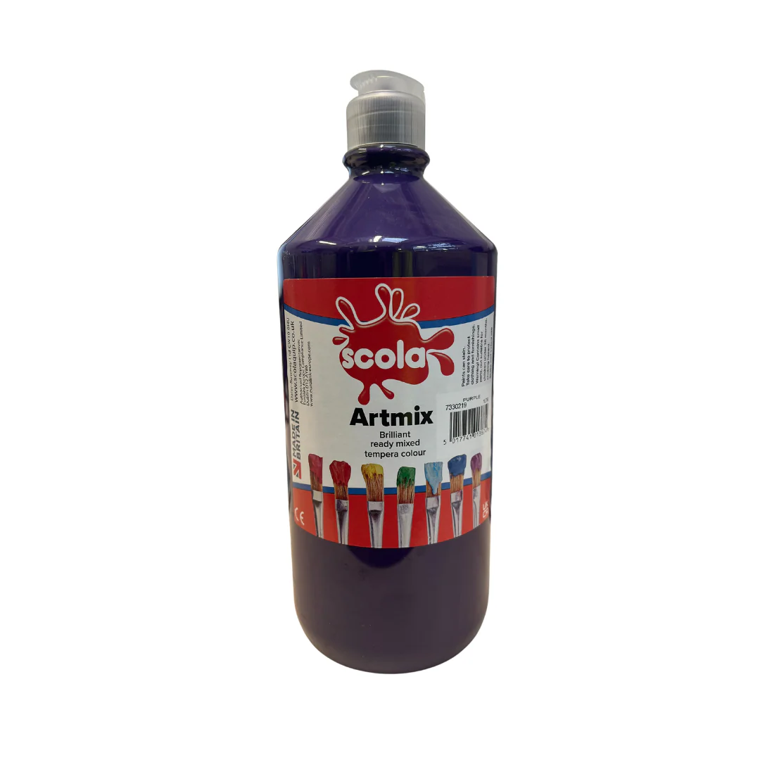 Scola Artmix Ready Mixed Poster Paint 1L - Image 8