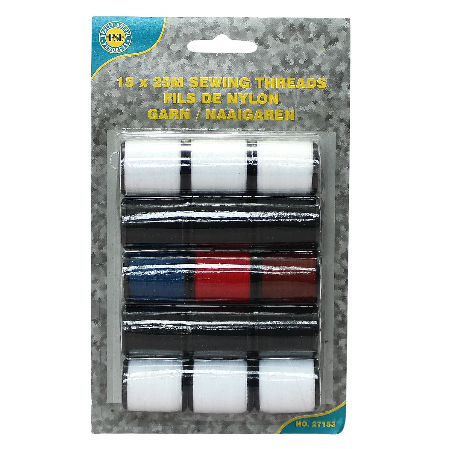Sewing Threads – 15 Pack, 25m Each