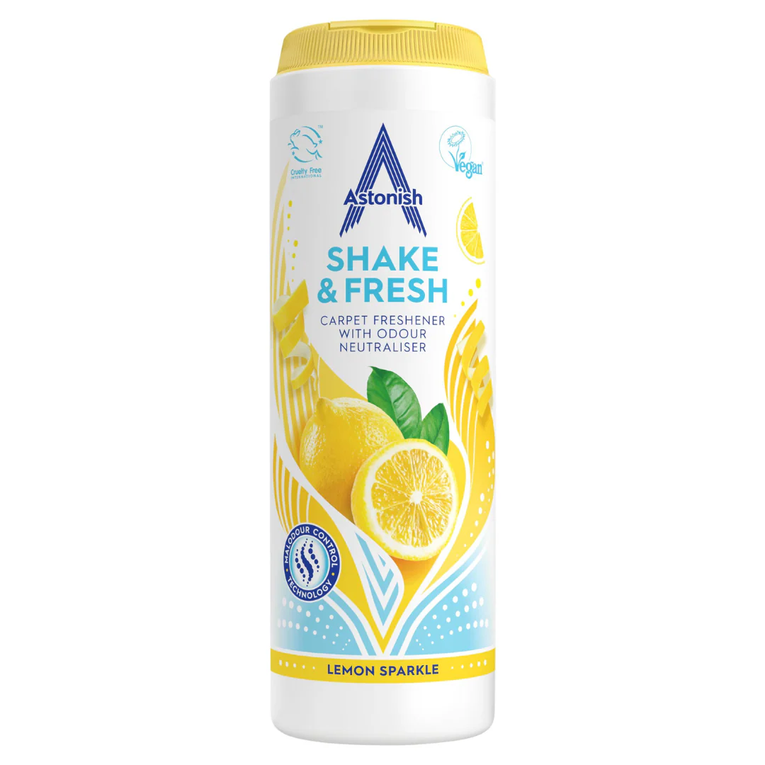 Shake & Fresh Carpet Freshener Lemon – 400g by Astonish