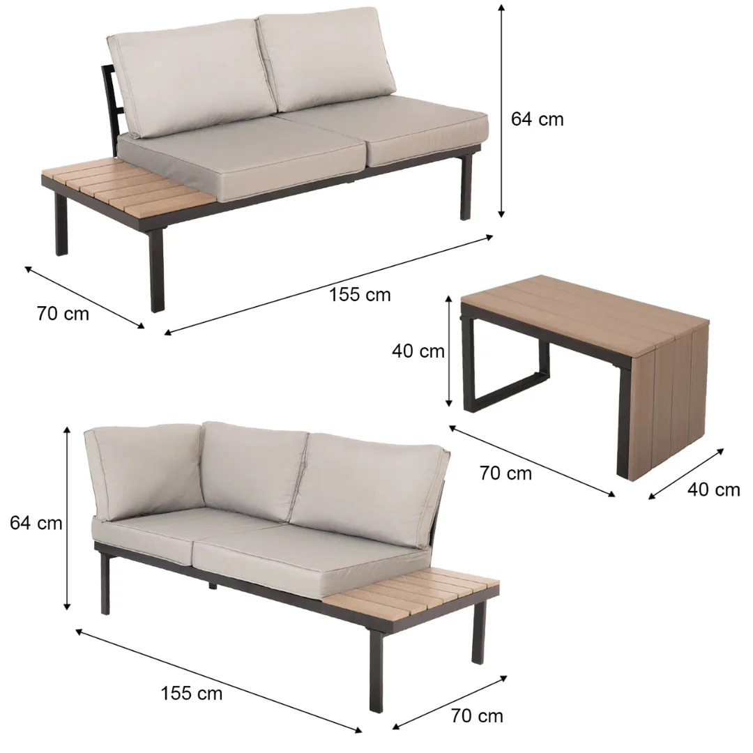 Sienna Interchanging Garden Furniture Set - Image 9