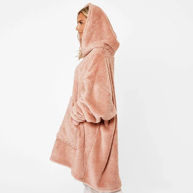 Sienna Teddy Oversized Hoodie - Blanket Glitter - Image 4
