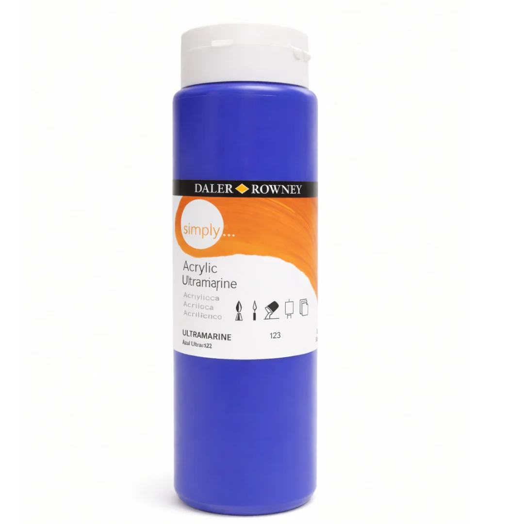 Simply 500ml Ultramarine Acrylic Paint