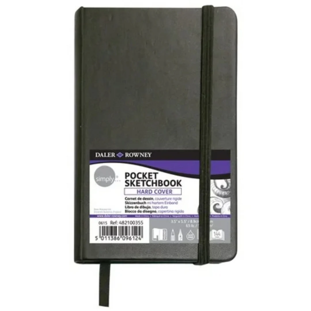 Simply Pocket 72 Sheet Sketchbook Hard Cover