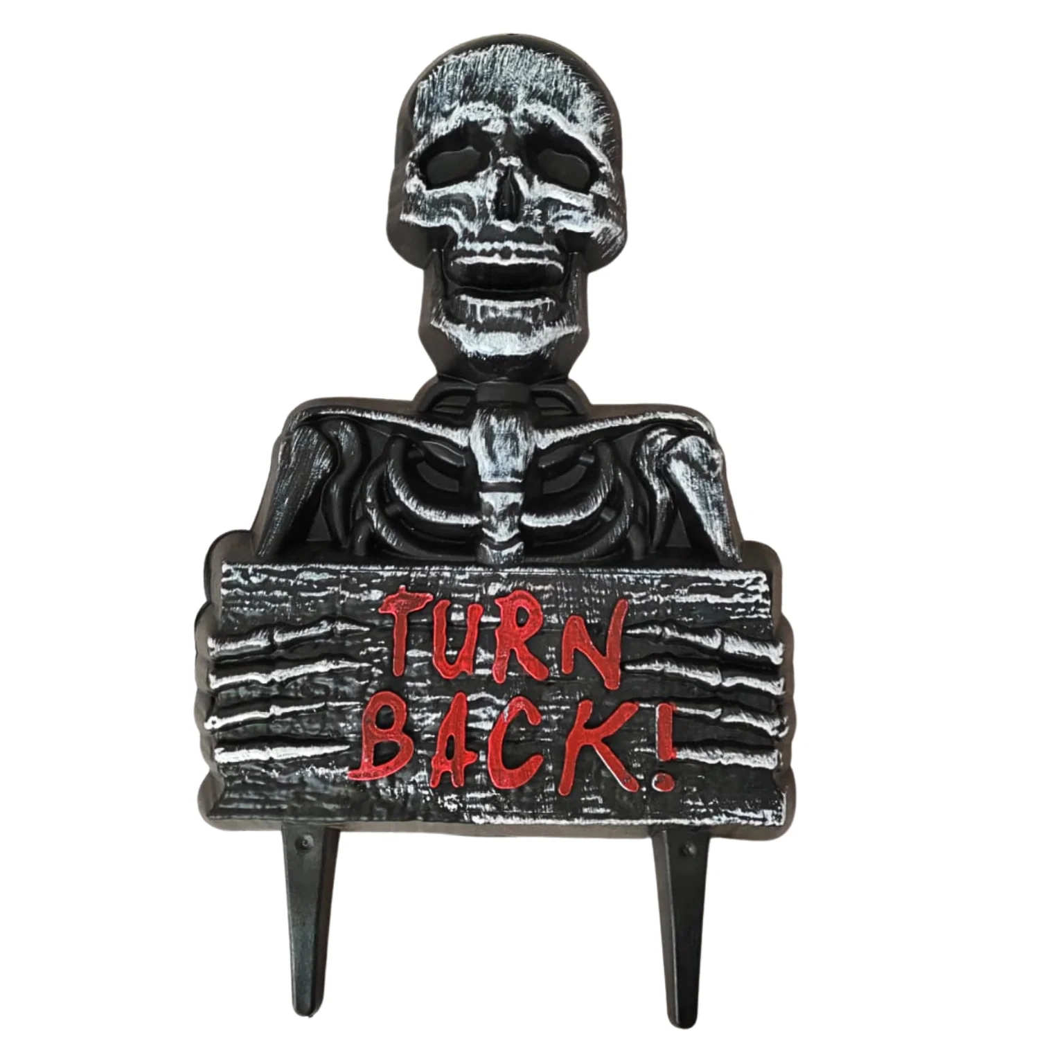 Skull Shaped Tombstone Yard Stake - Image 3