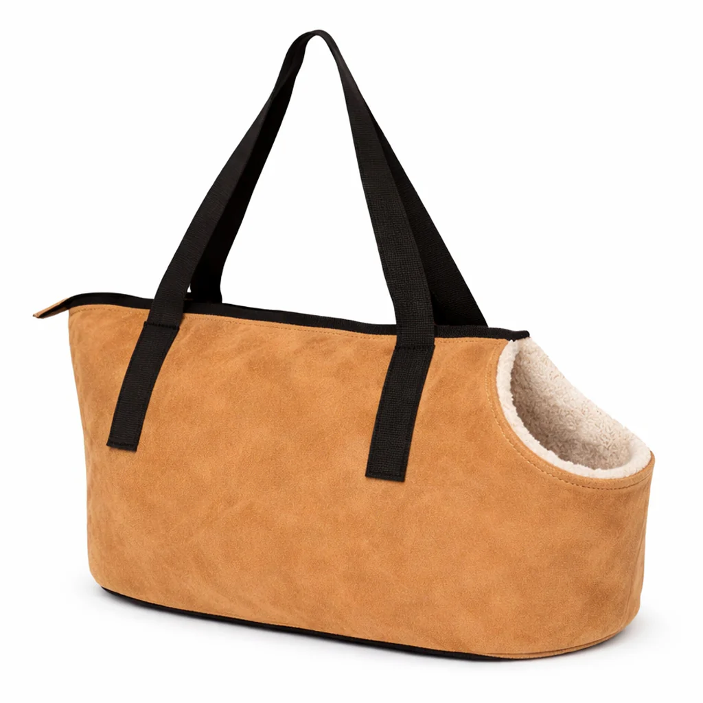 Soft Pet Carrier Handbag – Comfortable Travel Bag for Small Pets