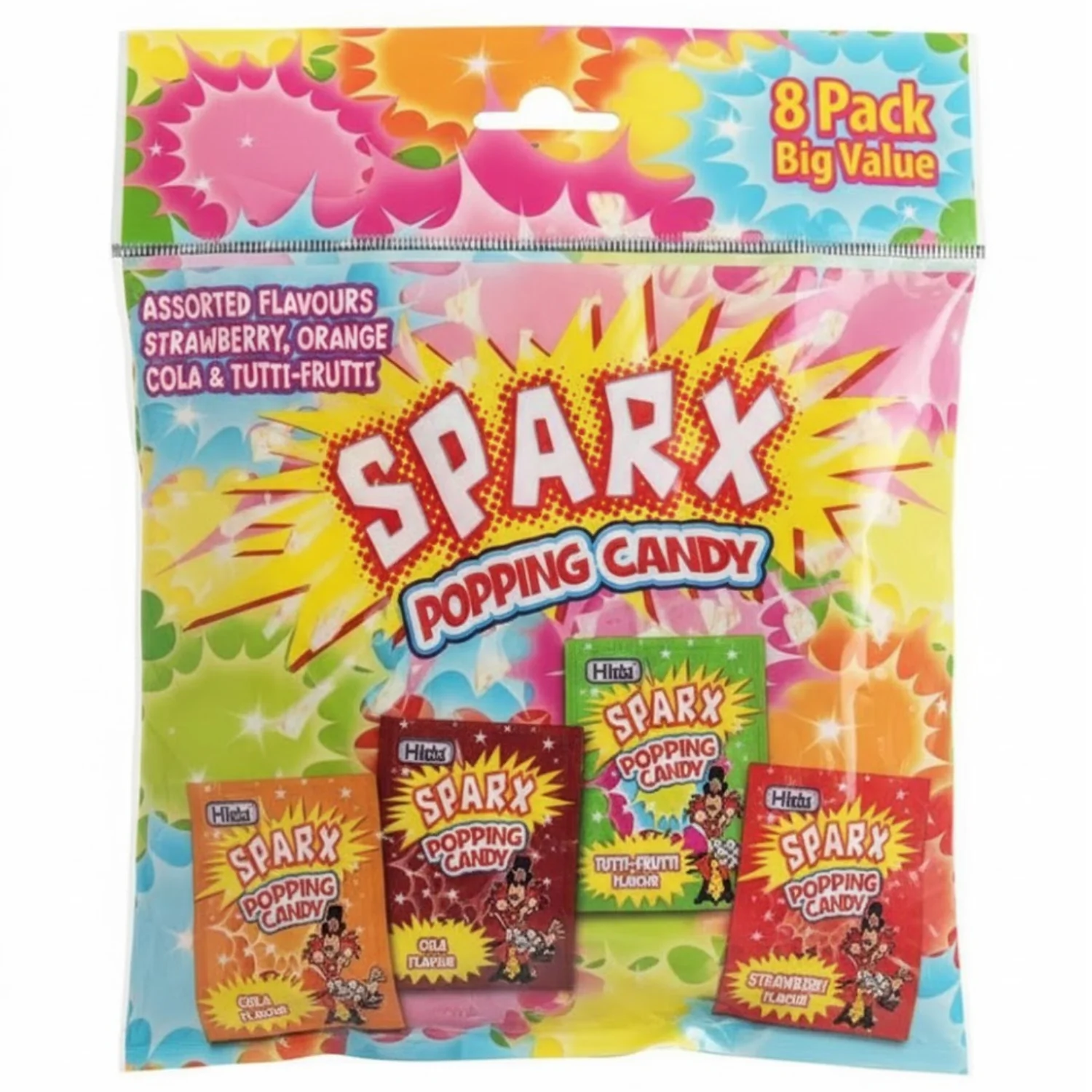 Sparx Popping Candy Bag - 8 Pack x 5g