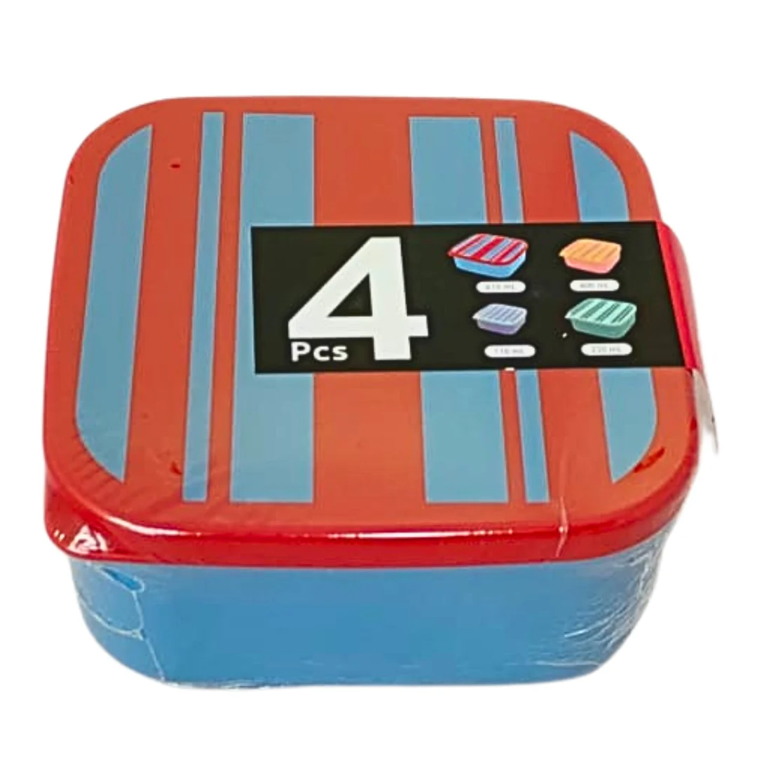 Square Food Storage Boxes - 4 Pack