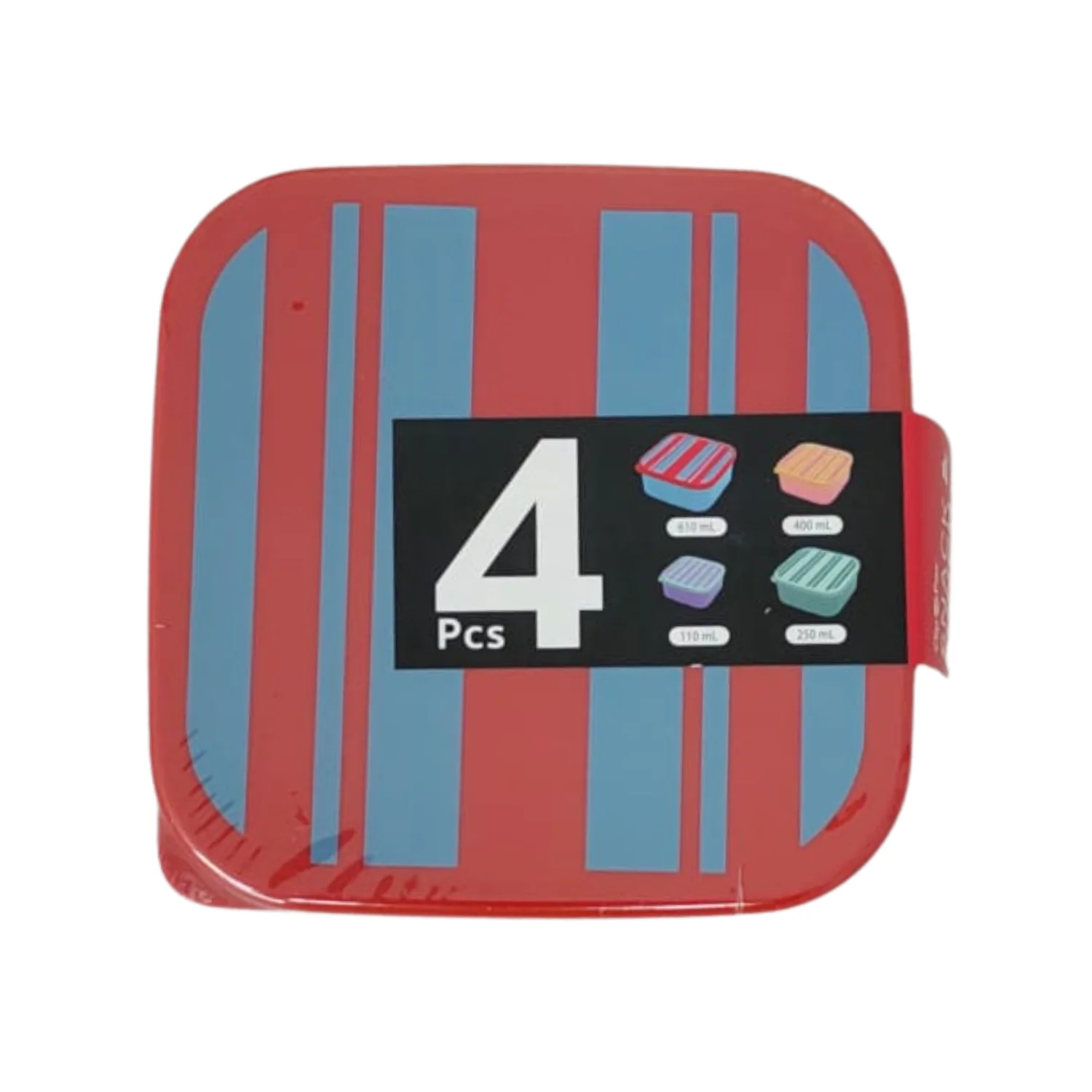 Square Food Storage Boxes - 4 Pack - Image 2