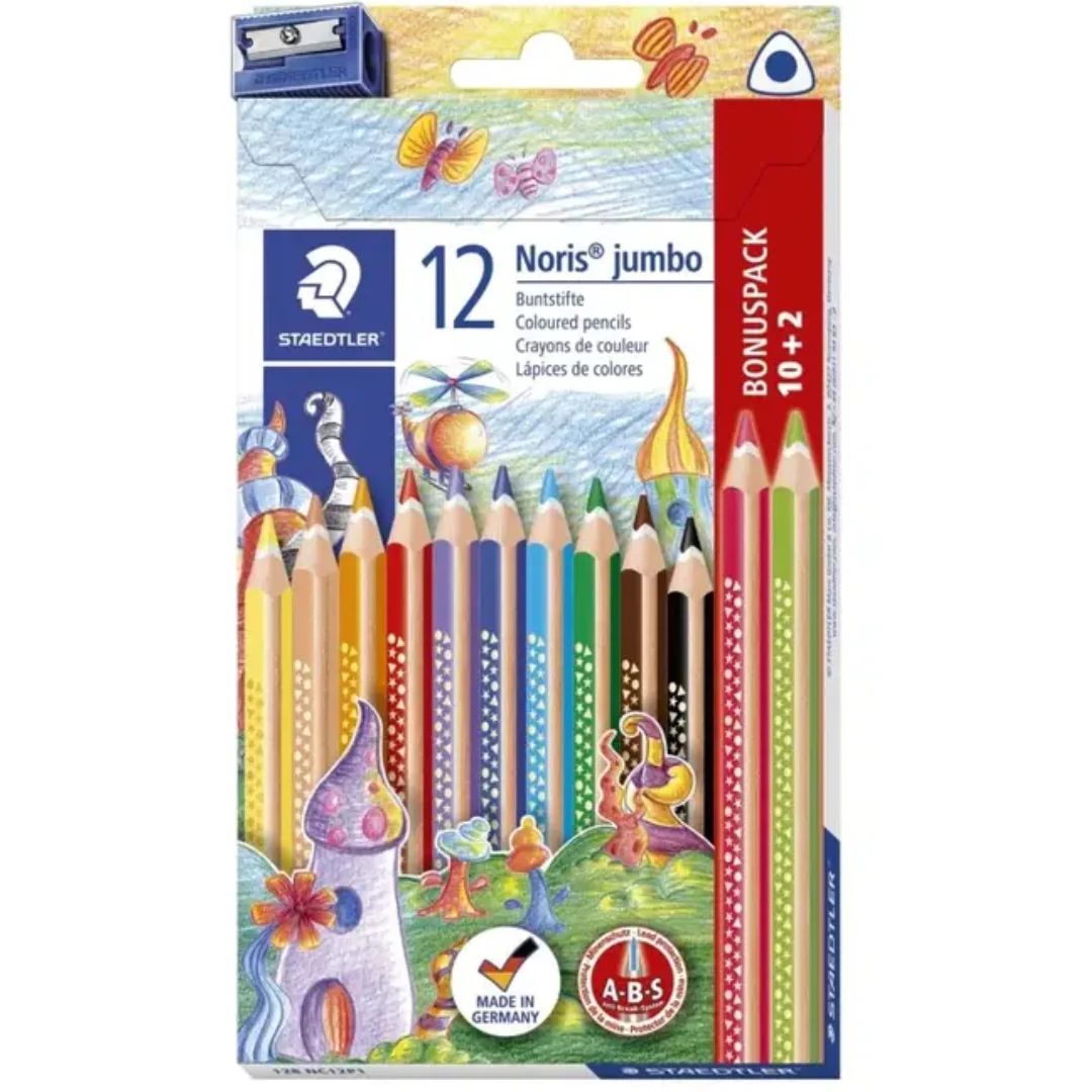Staedtler 12pk Jumbo Colour Pencils