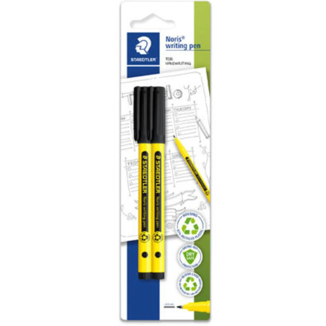 Staedtler 2pk Black Handwriting Pens