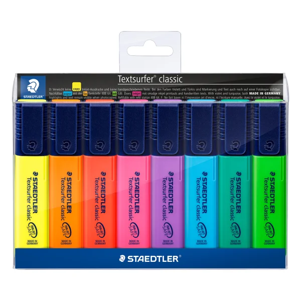Staedtler Pack of 8 Textsurfer Highlighter