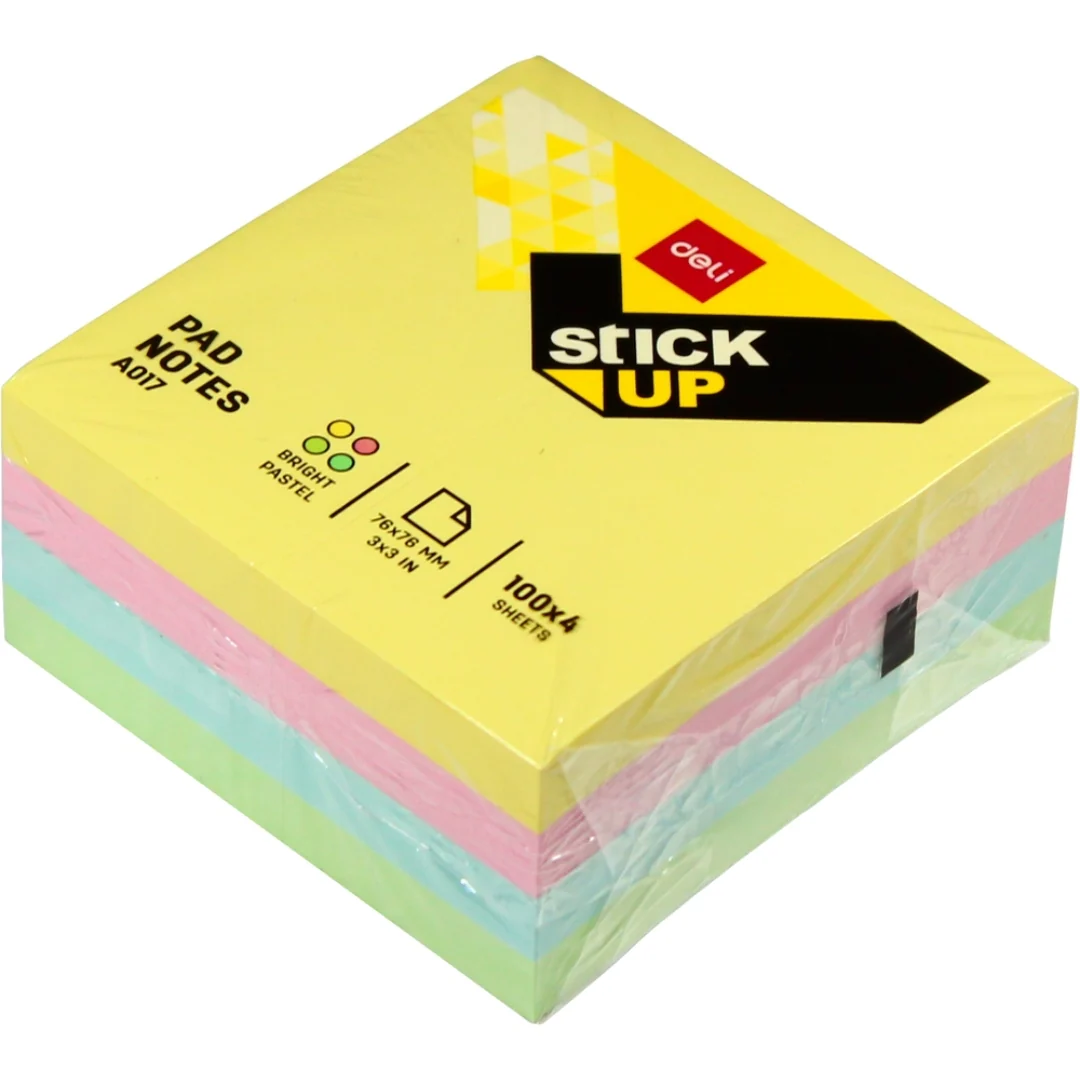 Sticky Notes 4x100 Sheets by Deli