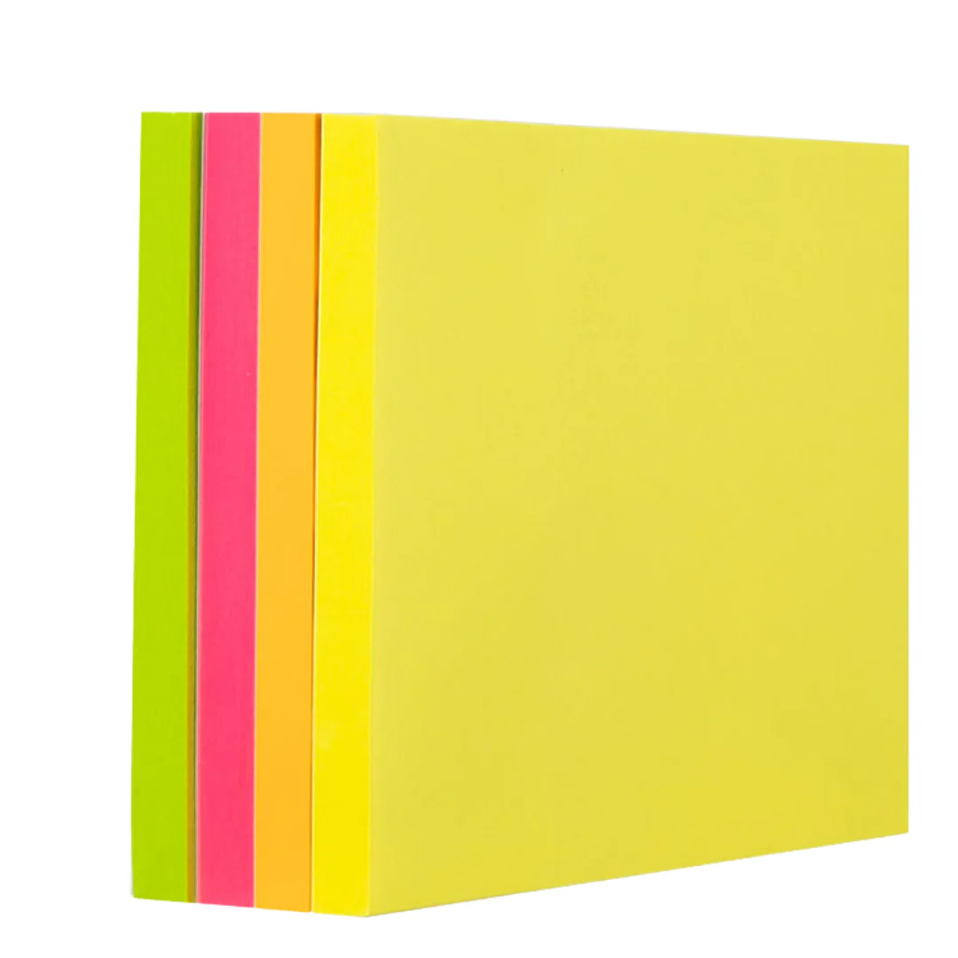 Sticky Notes 76x76mm 4 x 100 Sheets (75gsm)