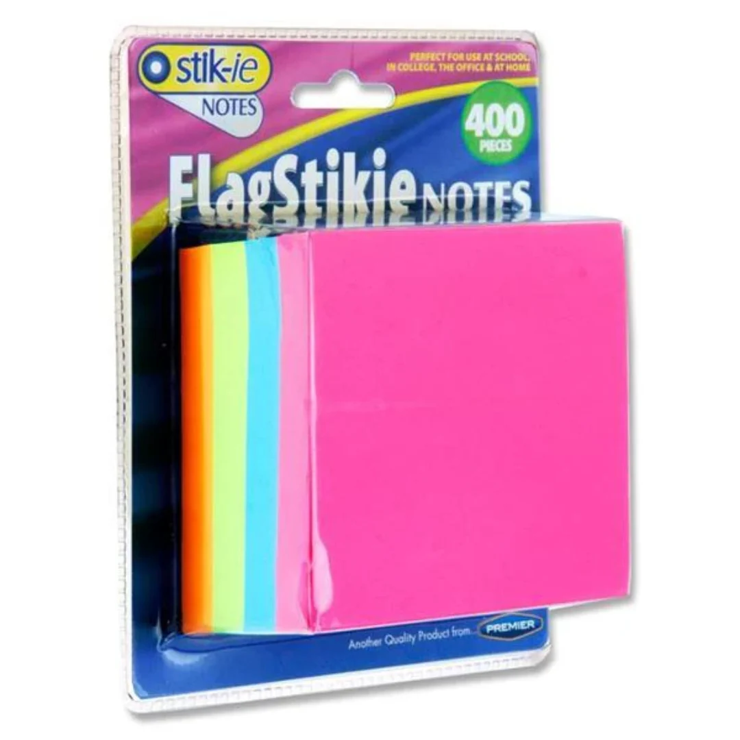 Stik-ie Flag Sticky Notes – 400 Pack