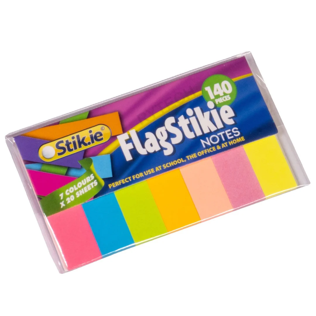 Stik-ie Notes Neon Flag Page Markers 7 x 20 Sheets