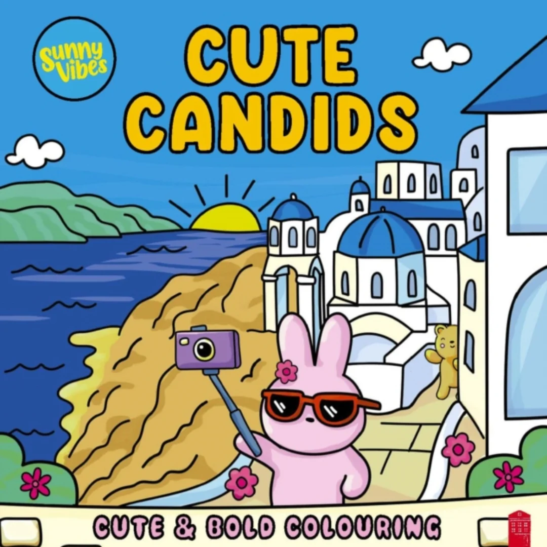 Sunny Vibes Colouring Book – Cute Candids