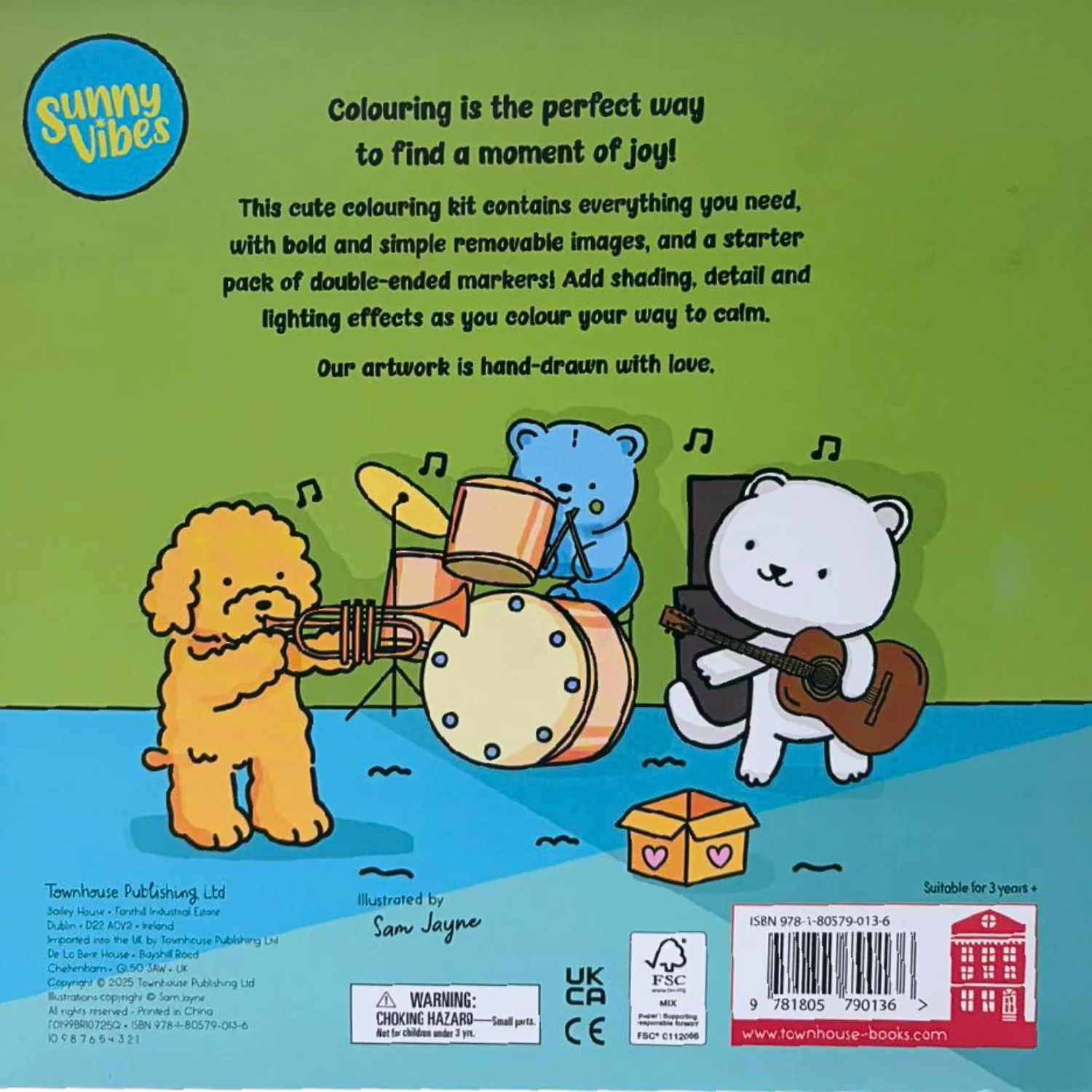Sunny Vibes Cute Colouring Kit - Image 2