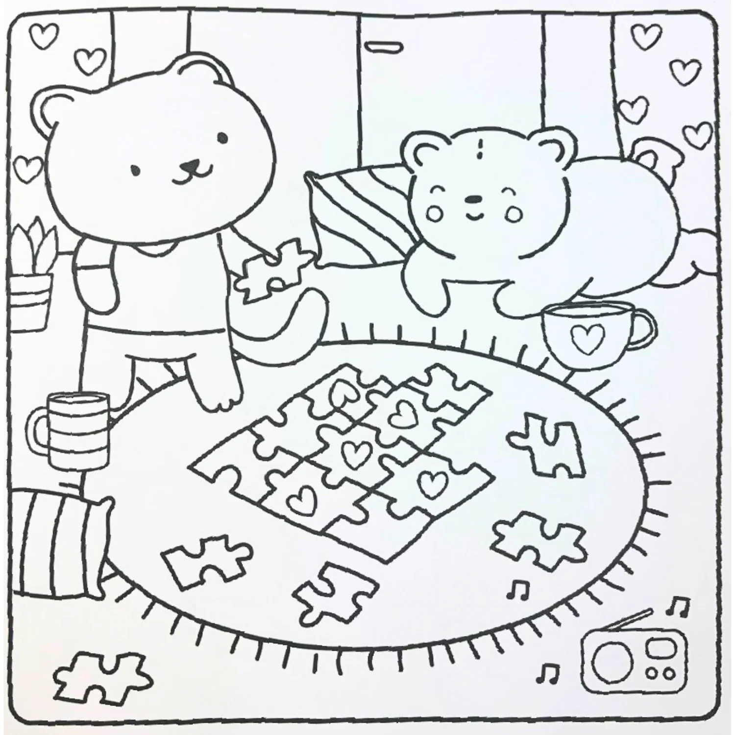 Sunny Vibes Cute Colouring Kit - Image 3