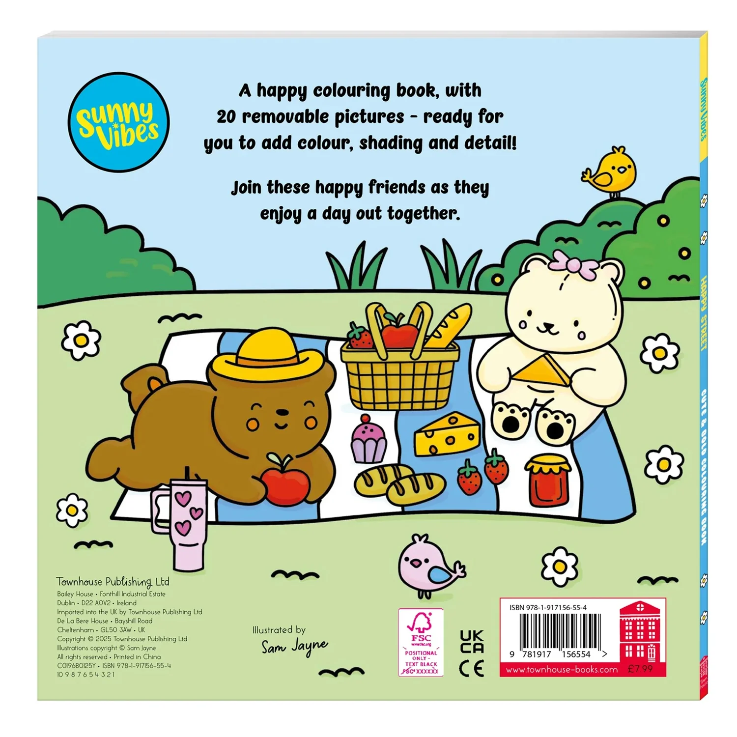 Sunny Vibes Happy Street Colour Book - Image 2