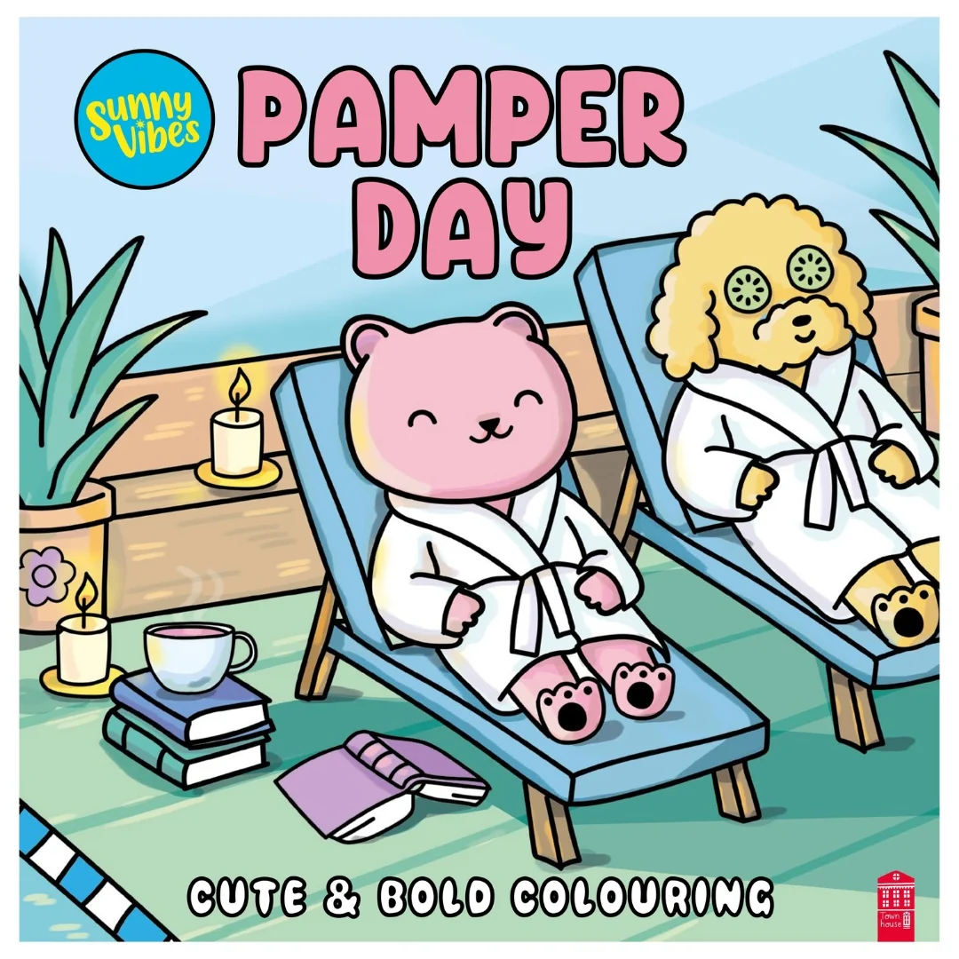 Sunny Vibes Pamper Day Colour Book