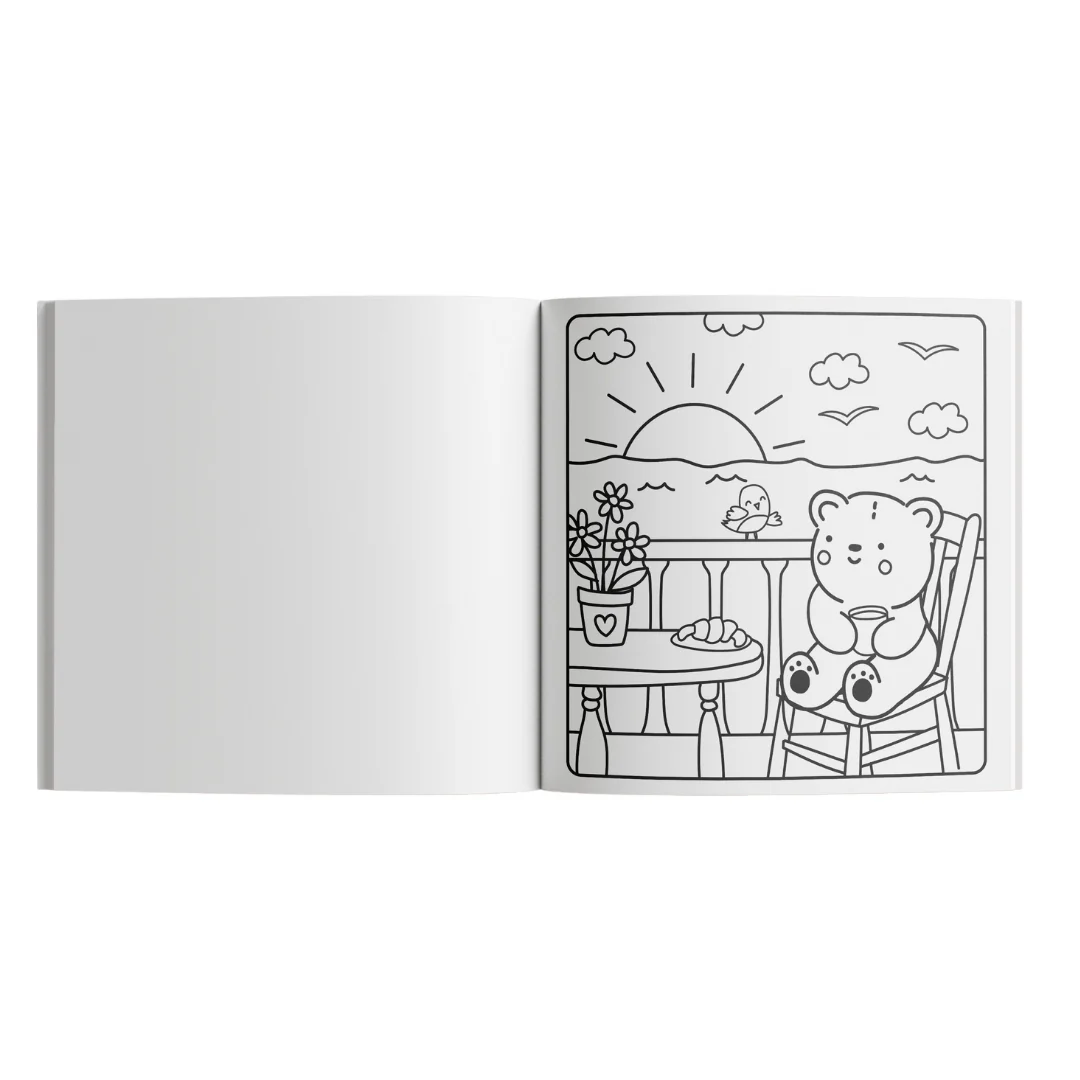 Sunny Vibes Pamper Day Colour Book - Image 2