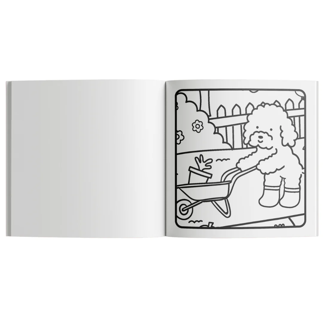 Sunny Vibes Pocket Colouring Book – Cosy Town - Image 3