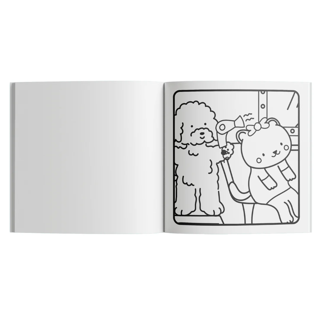 Sunny Vibes Pocket Colouring Book – Small Treats - Image 3