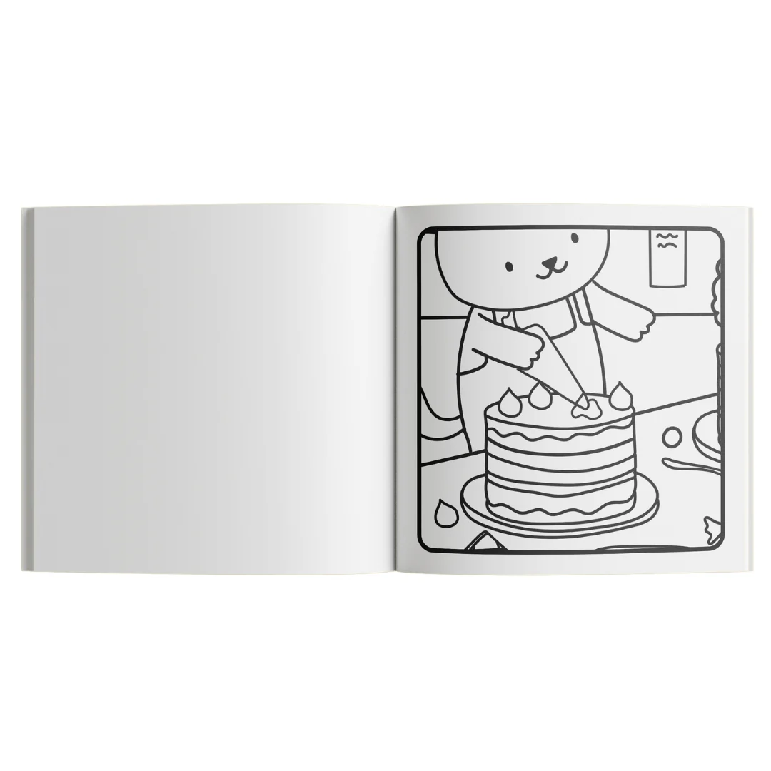 Sunny Vibes Pocket Colouring Book – Dinky Days - Image 3