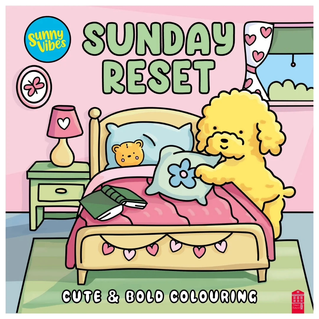 Sunny Vibes Sunday Reset Colouring