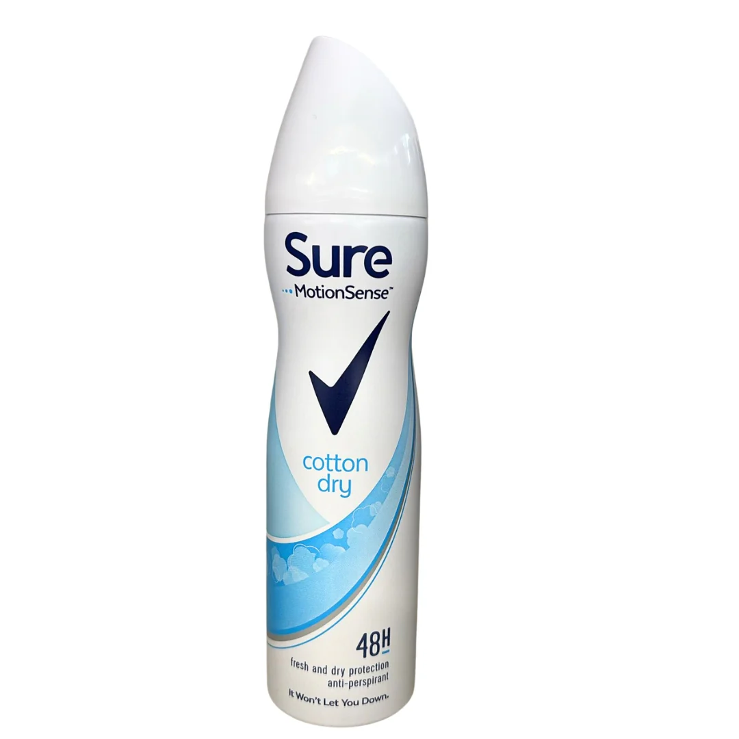 Sure Cotton Dry Anti-Perspirant Aerosol – 150ml
