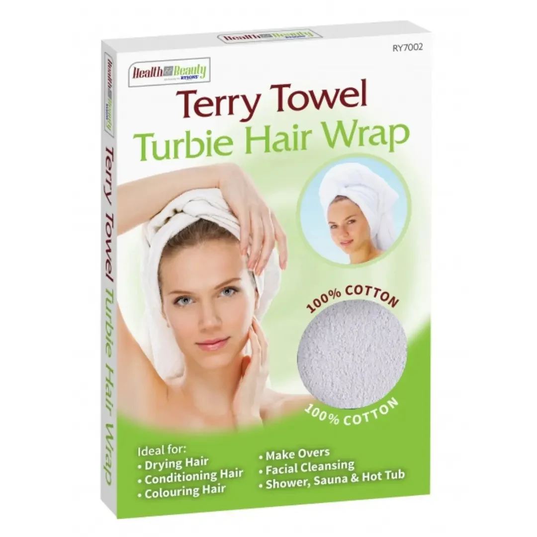 Terry Towelling Hair Wraps