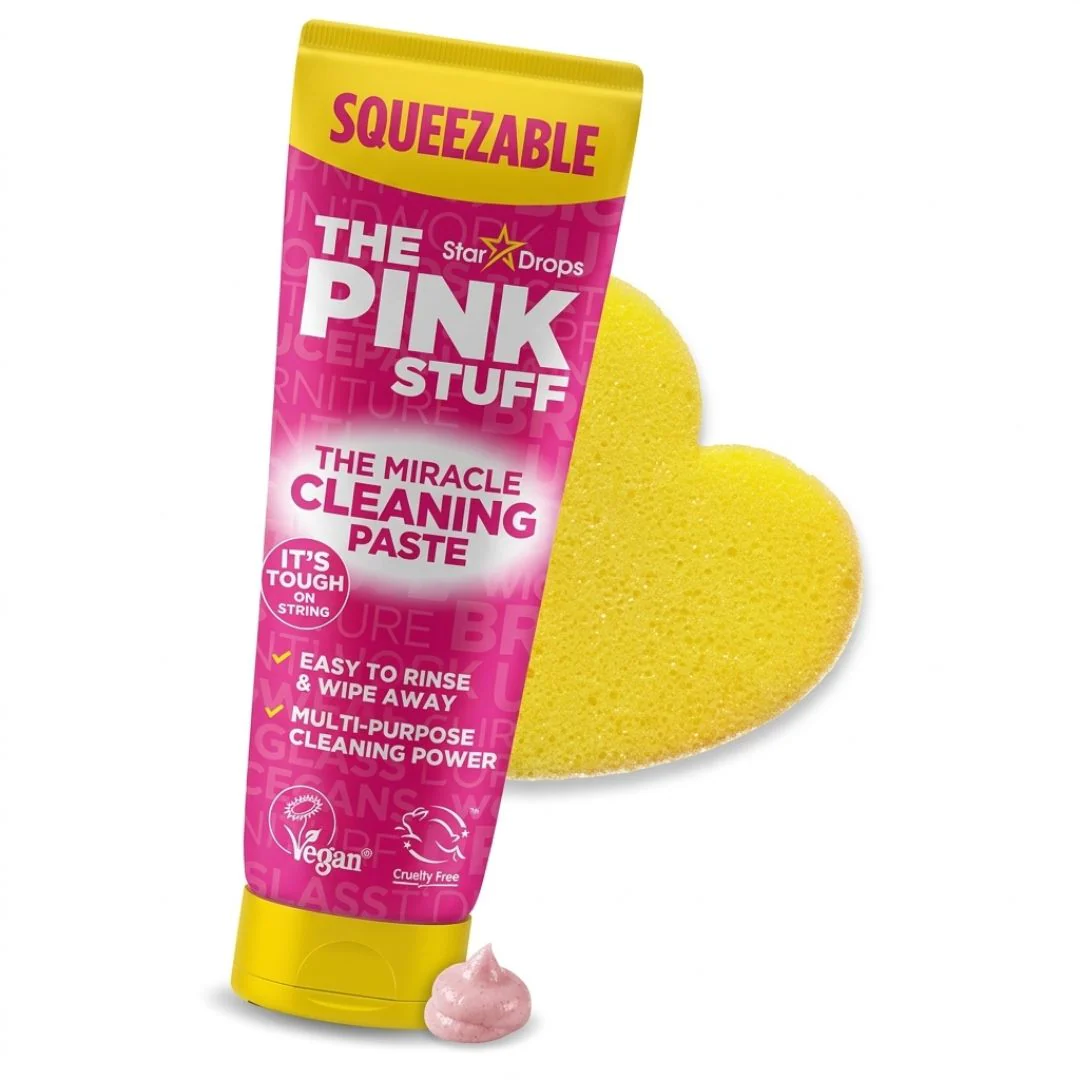 The Pink Stuff Miracle Cleaning Paste Squeezable 200ml - Multi Purpose Household Cleaner