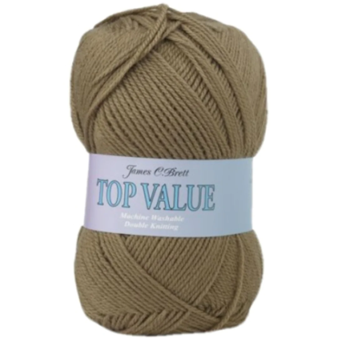 Top Value 100 Grams Double Knitting Wool 0842 Koala