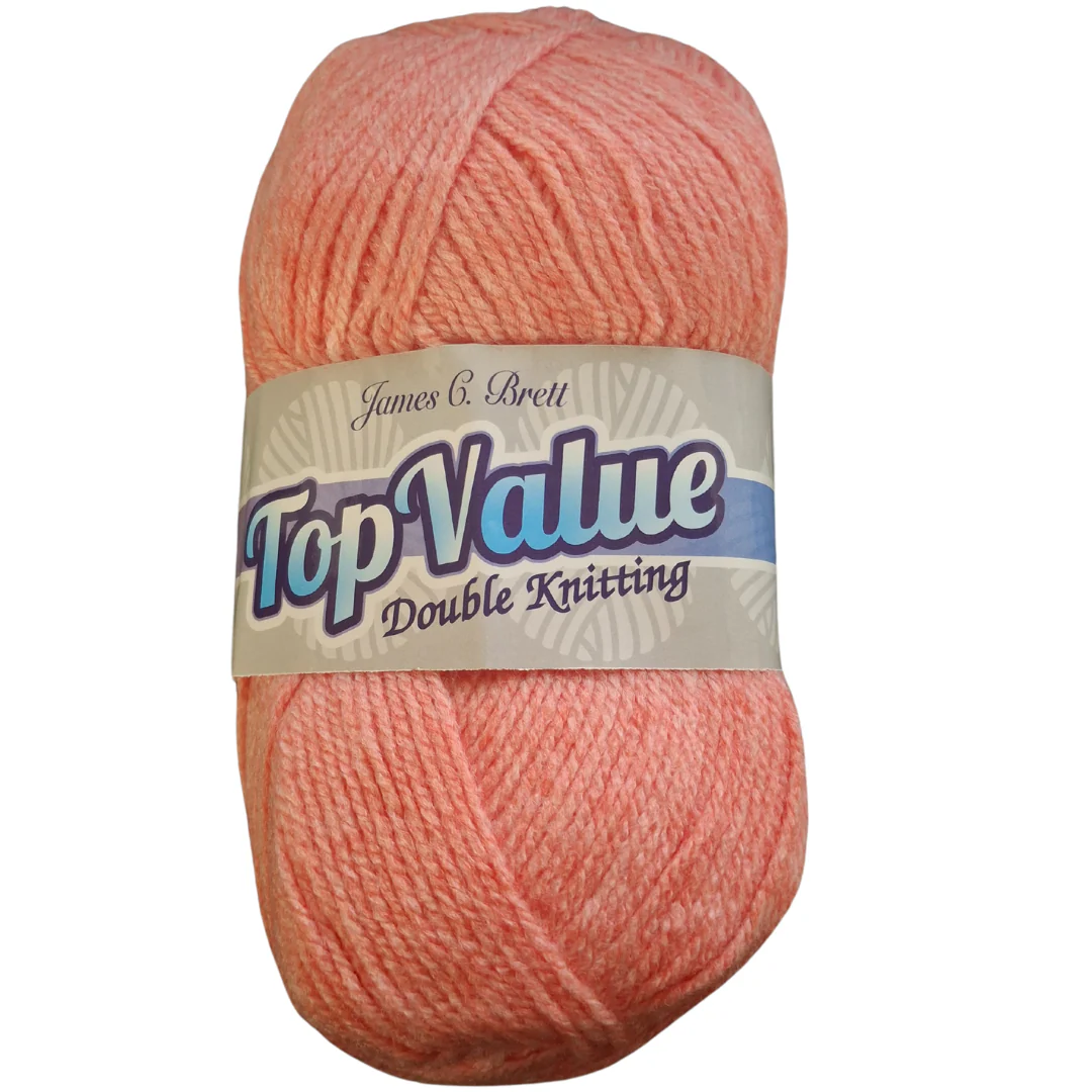 Top Value 100 Grams Double Knitting Wool 8424 Apricot